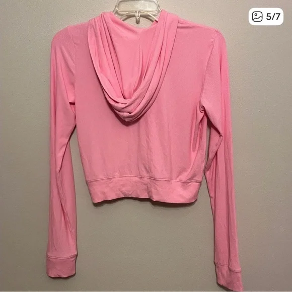 NWT Skims Soft Lounge Zip Up Hoodie in Bubblegum Pink - Picture 6 of 6